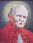 Mirosław  Grzelak, <em>John Paul II</em>, 2017, oil on canvas