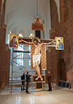 Krzyż, 2025, malarstwo ( 695 cm  x 545 cm ), kolegiata pw. Wniebowzięcia N.M.P. W Głogowie