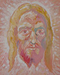 Mirosław Grzelak, <em>Chrystus</em>, 2005, akryl, płótno, 40 x 30 cm