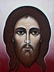 Mirosław Grzelak, <em>Christ</em>, 2009, oil, canvas, 27 x 20 cm