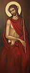 Mirosław Grzelak, <em>Christ</em>, 2011, oil, board, 176 x 60 cm