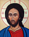 Mirosław Grzelak, <em>Christ</em>, 2012, acrylic, board, 60 x 43 cm, fragment