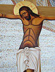 Mirosław Grzelak, <em>Crucifix</em>, 2008, oil, board, 130 x 180, fragment