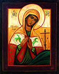 Mirosław Grzelak, <em>Mother of God</em>, 1998, oil, canvas, 100 x 70 cm