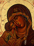 Mirosław Grzelak, <em>Mother of God</em>, 1997, tempera, board, 47 x 34 cm, fragment