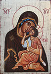 Mirosław Grzelak, <em>Mother of God</em>, 2011, tempera, board, 45 x 30 cm