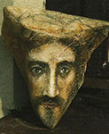 Mirosław Grzelak, <em>Face – 35</em>, 1999, pigment, stone