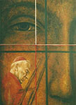 Mirosław Grzelak, <em>Prymas Tysiąclecia</em>, 2000, olej, płótno, 175 x 125 cm