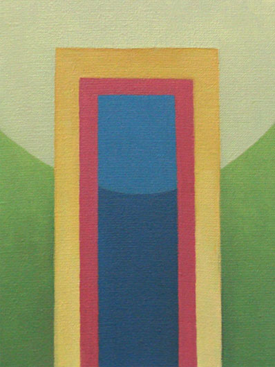 Mirosław Grzelak, a cycle Entrance – picture XVI, 2010, oil, canvas, 24 x 18 cm