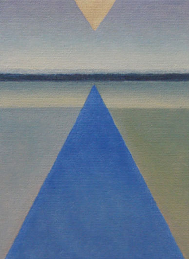 Mirosław Grzelak, Two, 2011, oil, canvas, 23 x 18 cm