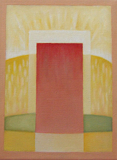 Mirosław Grzelak, Tajemnica IV, 2009, olej, płótno, 24 x 18 cm