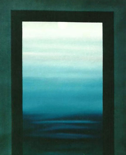 Mirosław Grzelak, a cycle Entrance – picture XII, 2001, oil, canvas, 100 x 75 cm