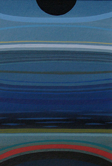 Mirosław Grzelak, Z dziennika podróży – 54, 2013, akryl, tektura, 32 x 20 cm