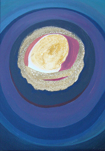Mirosław Grzelak, 2015, Inside, acrylic, paper, 30 x 40 cm