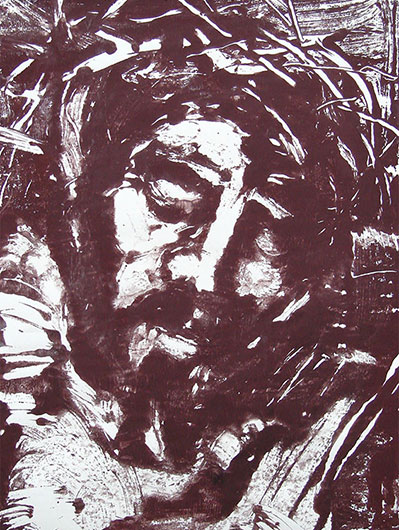 Mirosław Grzelak, Christ, 2000, print, paper, 54 x 40 cm