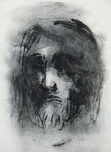 Mirosław Grzelak, Face III, 2000, print, paper, 23 x 18 cm